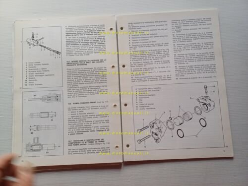 Moto Guzzi 254 1978 manuale officina ITALIANO originale