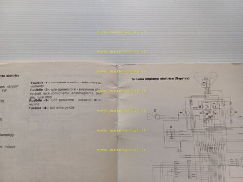 Moto Guzzi 350-650 NTX 1987 Varianti Manuale Officina V35-50-65 originale