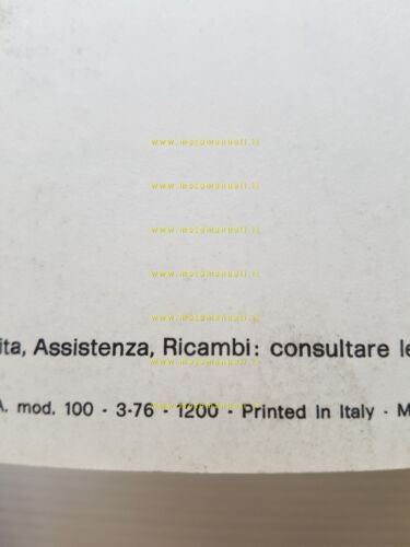 Moto Guzzi 350 GTS - 400 GTS 1976 manuale uso …