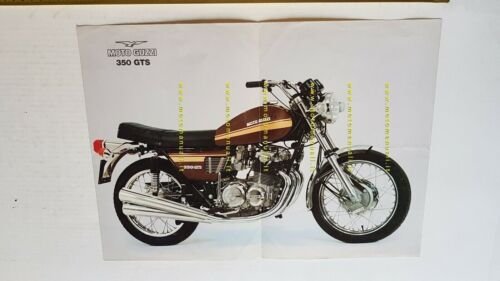 MOTO GUZZI 350 GTS 1 SERIE 1974 depliant originale motorcycle …