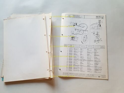 Moto Guzzi 400 GTS 1977 catalogo ricambi ORIGINALE spare parts …