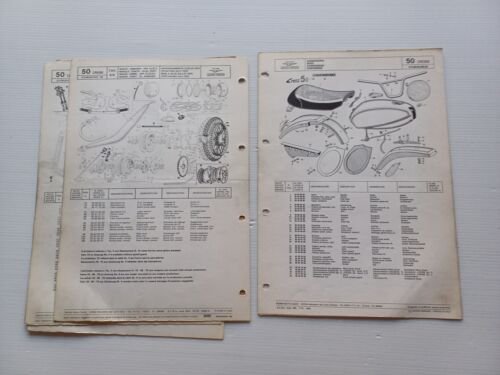 Moto Guzzi 50 Cross 1974-75 catalogo ricambi ORIGINALE spare parts …