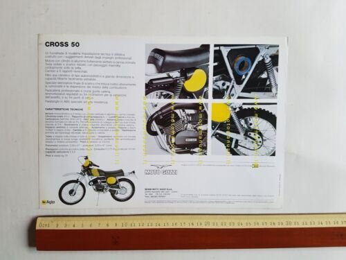 Moto Guzzi 50 Cross 1976 depliant originale ciclomotore brochure