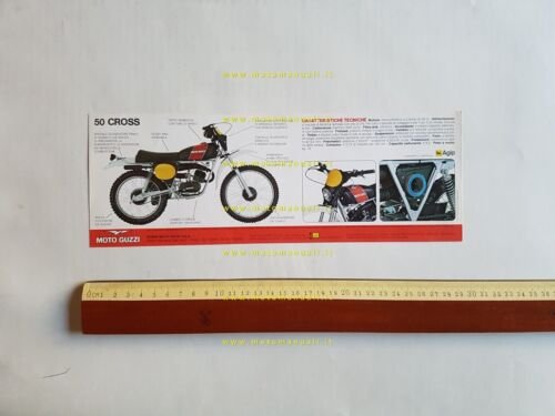 Moto Guzzi 50 Cross depliant originale ciclomotore brochure