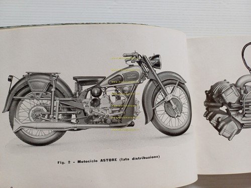 Moto Guzzi 500 Astore 1950 manuale officina italiano originale