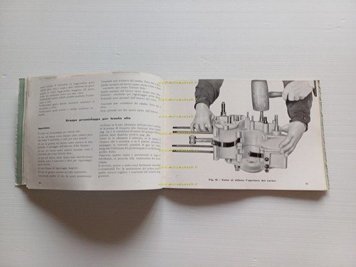 Moto Guzzi 500 Astore 1950 manuale officina italiano originale