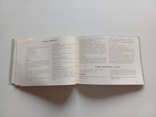 Moto Guzzi 500 Astore 1950 manuale officina italiano originale