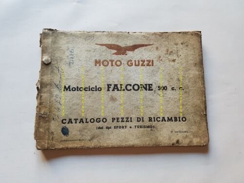 Moto Guzzi 500 Falcone Sport-Turismo 1953 catalogo ricambi ORIGINALE parts …