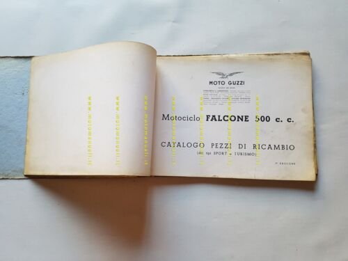 Moto Guzzi 500 Falcone Sport-Turismo 1953 catalogo ricambi ORIGINALE parts …