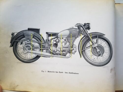 Moto Guzzi 500 Falcone Sport-Turismo 1953 catalogo ricambi ORIGINALE parts …