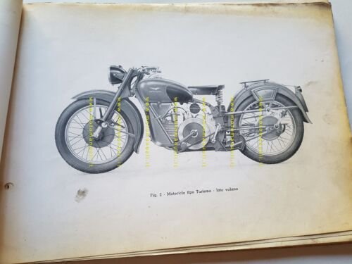 Moto Guzzi 500 Falcone Sport-Turismo 1953 catalogo ricambi ORIGINALE parts …