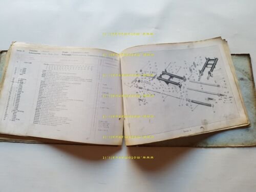 Moto Guzzi 500 Falcone Sport-Turismo 1953 catalogo ricambi ORIGINALE parts …