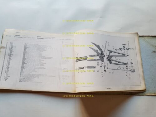 Moto Guzzi 500 Falcone Sport-Turismo 1953 catalogo ricambi ORIGINALE parts …