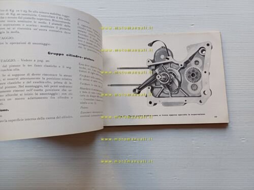 Moto Guzzi 500 G.T.V. 1949 manuale officina originale