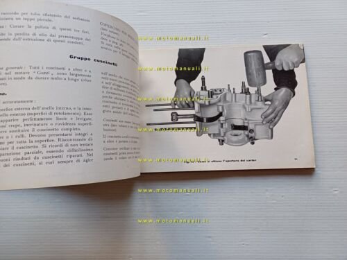 Moto Guzzi 500 G.T.V. 1949 manuale officina originale