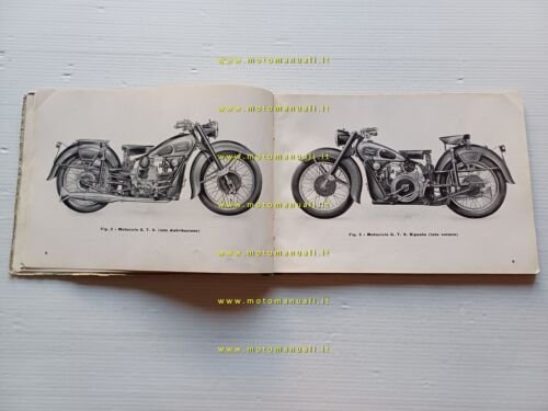 Moto Guzzi 500 G.T.V. 1949 manuale officina originale
