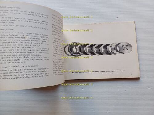 Moto Guzzi 500 G.T.V. 1949 manuale officina originale