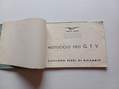 Moto Guzzi 500 GTV 1948 catalogo ricambi originale