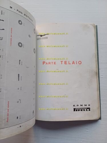 Moto Guzzi 500 Mototelaio E-R motocarro 1938 catalogo ricambi originale
