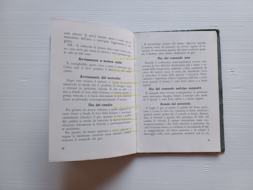 Moto Guzzi 500 Superalce 1949 manuale uso manutenzione libretto originale