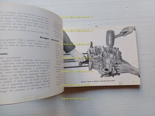 Moto Guzzi 500 Superalce 1950 manuale officina originale