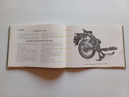 Moto Guzzi 500 Superalce 1950 manuale officina originale