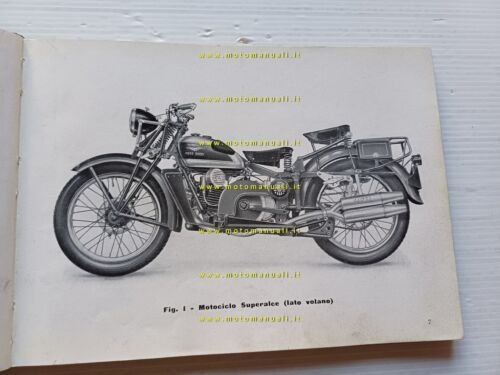 Moto Guzzi 500 Superalce 1950 manuale officina originale