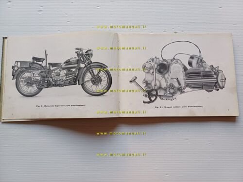 Moto Guzzi 500 Superalce 1950 manuale officina originale