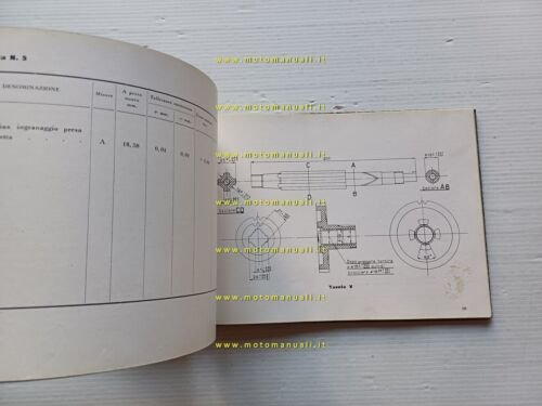 Moto Guzzi 500 Superalce 1950 manuale officina originale