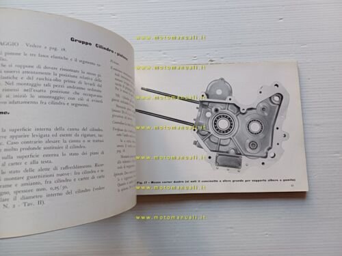 Moto Guzzi 500 Superalce 1950 manuale officina originale