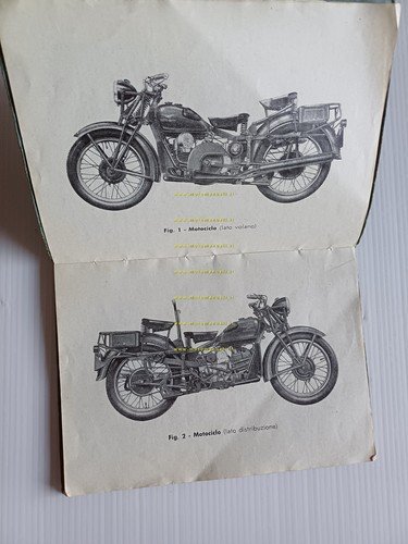 Moto Guzzi 500 Superalce 1956 manuale uso manutenzione libretto originale
