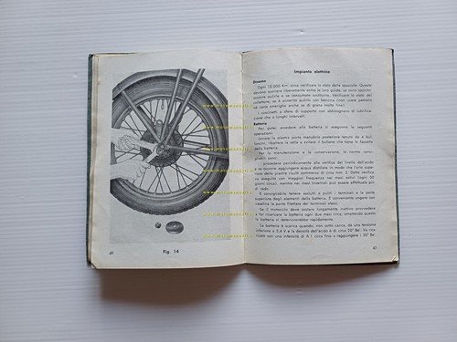 Moto Guzzi 500 Superalce 1956 manuale uso manutenzione libretto originale