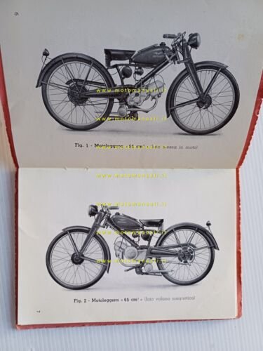 Moto Guzzi 65 Guzzino 1949 manuale uso manutenzione libretto originale