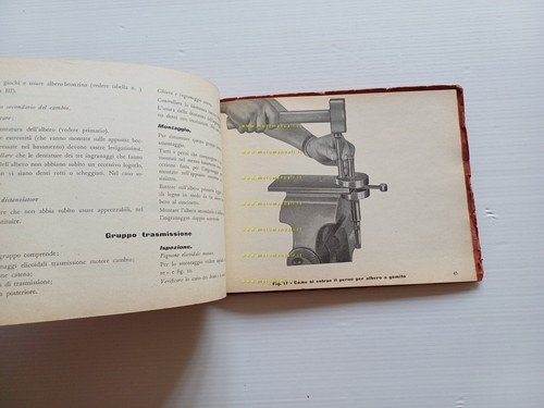 Moto Guzzi 65 Guzzino 1953 manuale officina ITALIANO originale