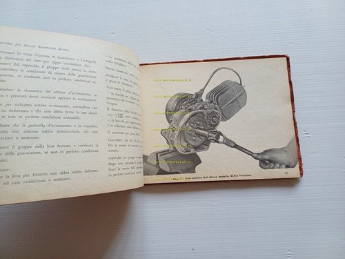 Moto Guzzi 65 Guzzino 1953 manuale officina ITALIANO originale