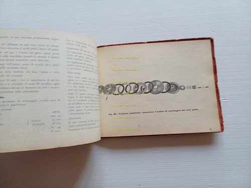 Moto Guzzi 65 Guzzino 1953 manuale officina ITALIANO originale