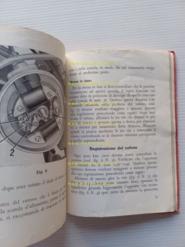 Moto Guzzi 65 Guzzino 1953 manuale uso manutenzione libretto originale