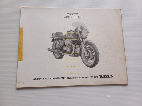 Moto Guzzi 750 S 1973 - aggiunta al catalogo ricambi …
