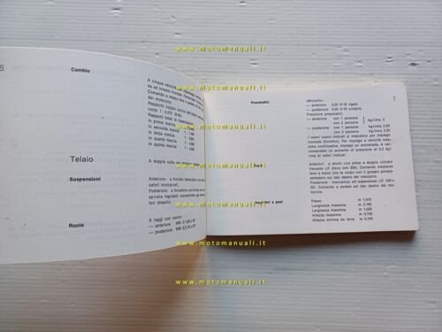 Moto Guzzi 750 S 1974 manuale uso manutenzione libretto italiano …