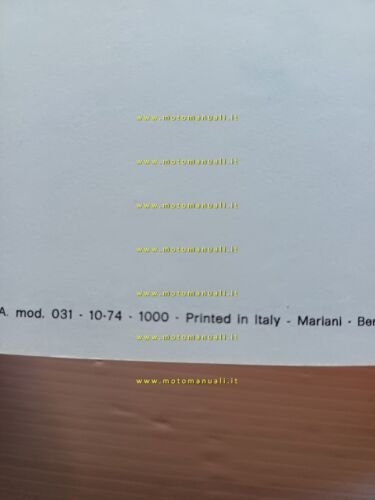 Moto Guzzi 750 S 1974 manuale uso manutenzione libretto italiano …
