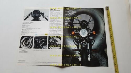 Moto Guzzi 750 S3 1975 depliant moto originale motorcycle brochure