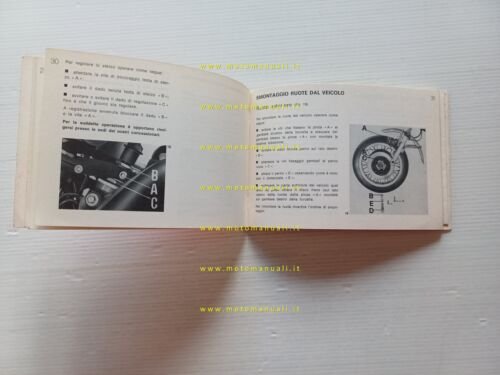 Moto Guzzi 750 S3 1975 manuale uso manutenzione libretto italiano …