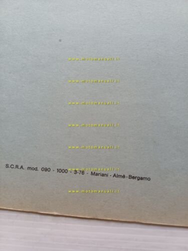 Moto Guzzi 750 S3 1976 VARIANTI manuale officina V7 Sport-750 …