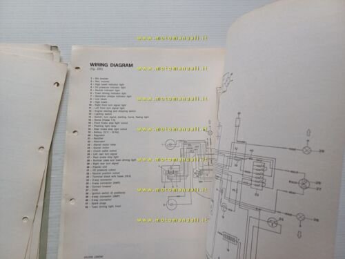 Moto Guzzi 750 S3 1976 VARIANTI manuale officina V7 Sport-750 …