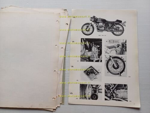 Moto Guzzi 750 S3 1976 VARIANTI manuale officina V7 Sport-750 …