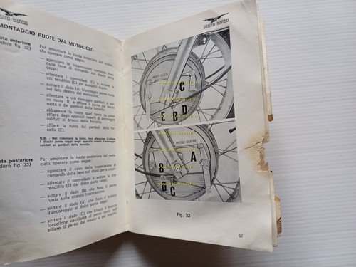 Moto Guzzi 750 V7 Sport 1973 manuale uso manutenzione italiano …
