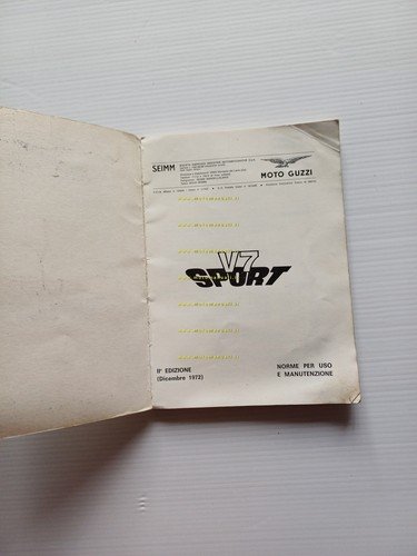 Moto Guzzi 750 V7 Sport 1973 manuale uso manutenzione italiano …