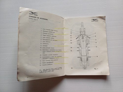 Moto Guzzi 750 V7 Sport 1973 manuale uso manutenzione italiano …