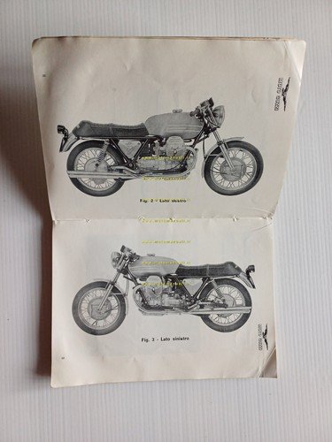 Moto Guzzi 750 V7 Sport 1973 manuale uso manutenzione italiano …