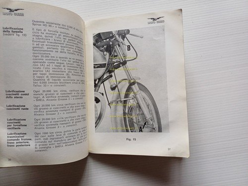 Moto Guzzi 750 V7 Sport 1973 manuale uso manutenzione italiano …